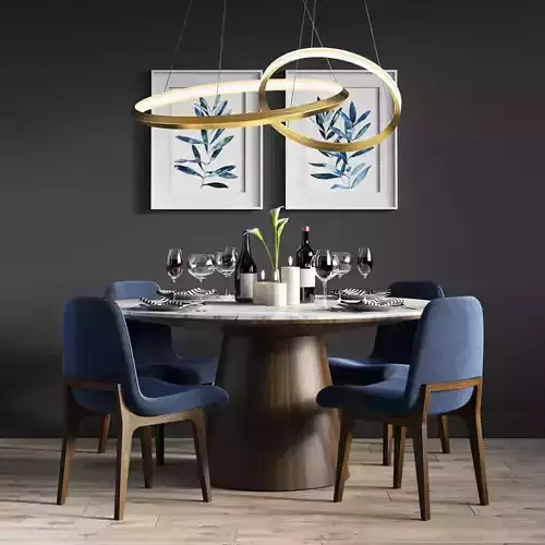 Dinning Set 15 3D model