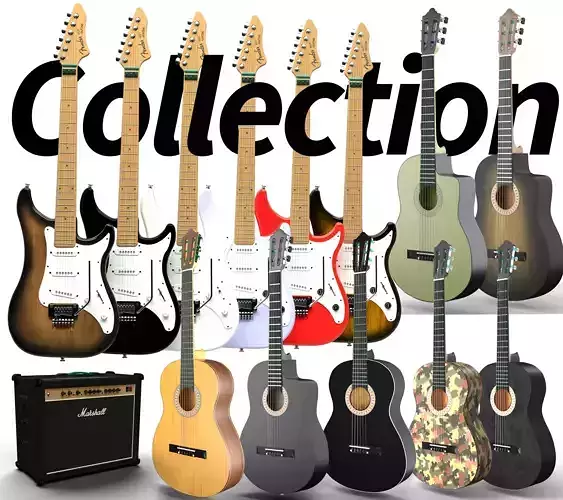 Guitar Collection camouflage acoustic 