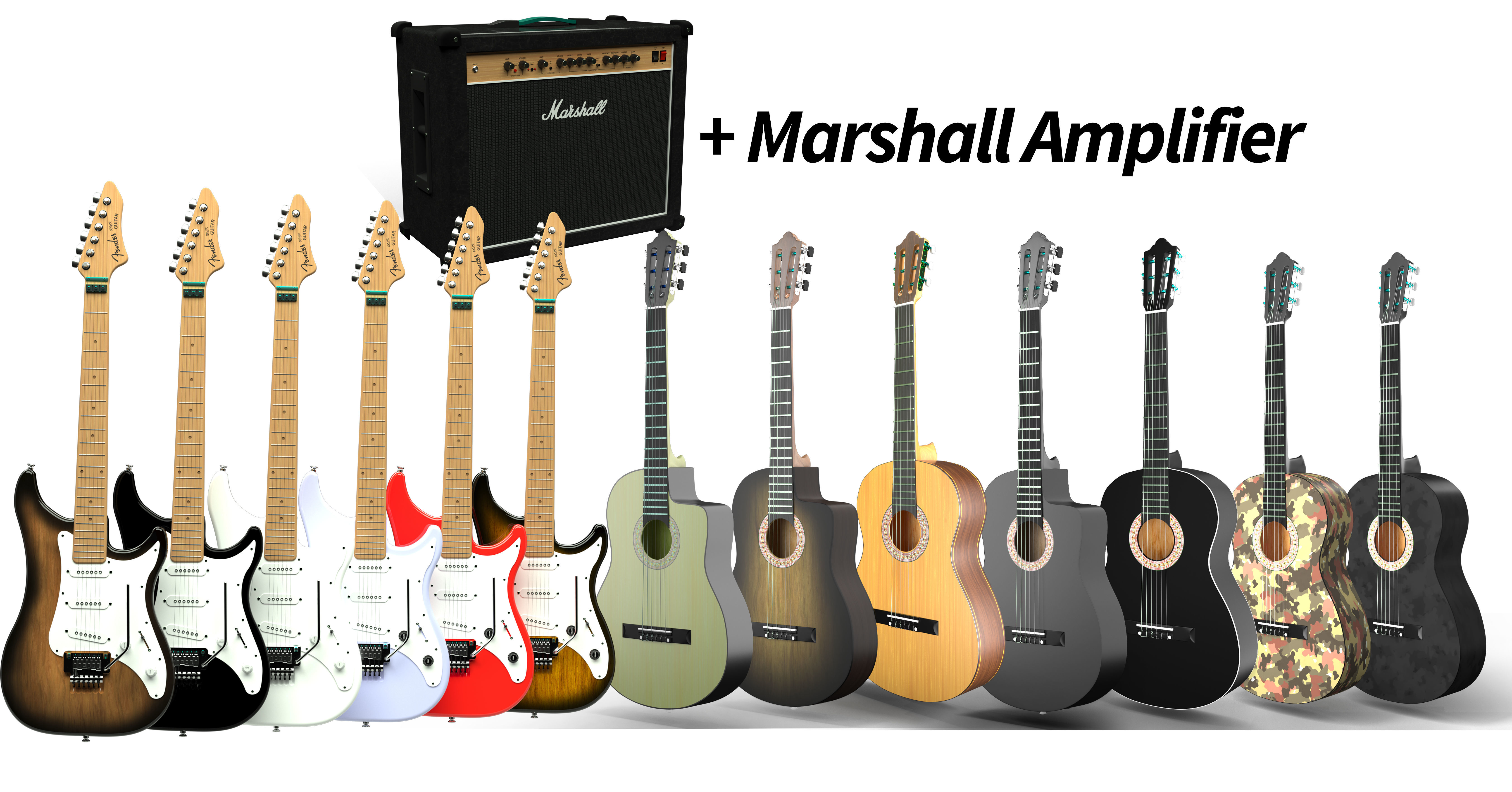 Guitar Collection camouflage acoustic _2