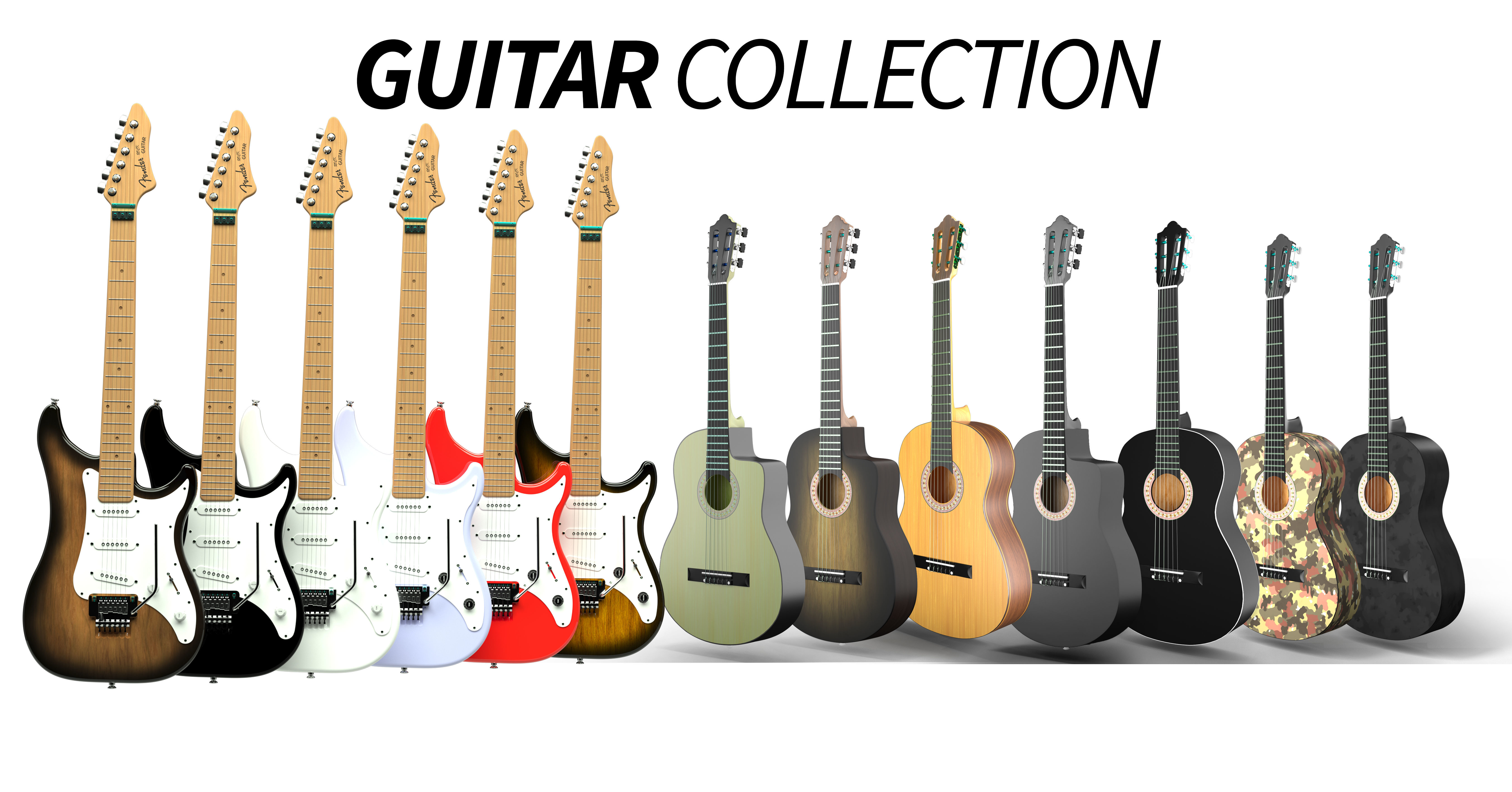 Guitar Collection camouflage acoustic _3