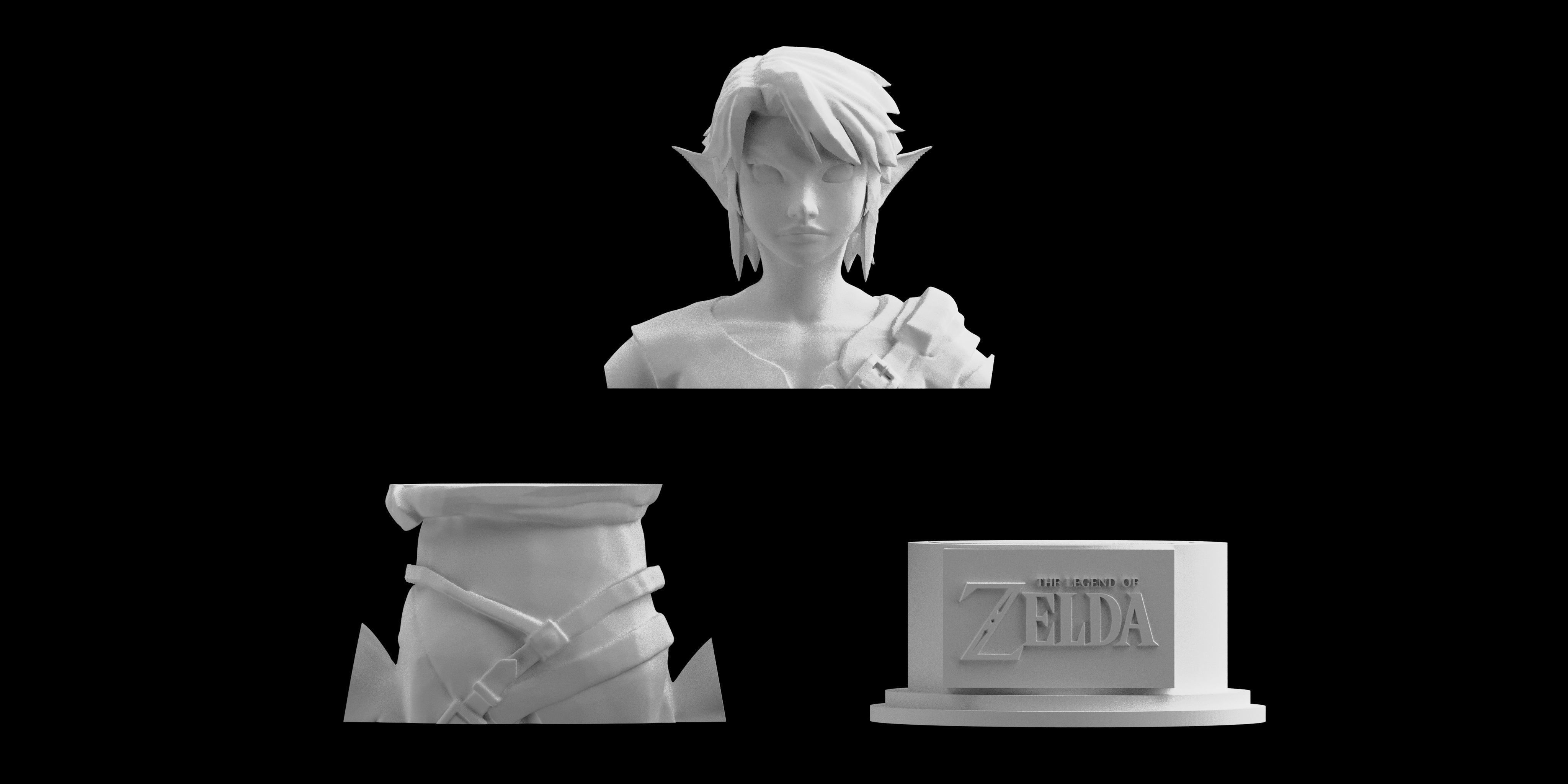 Zelda Farmer Link Twilight Princess Statue Figure 3D print model 3D print model_8