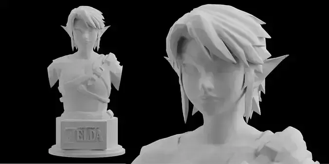 Zelda Farmer Link Twilight Princess Statue Figure 3D print model 3D print model