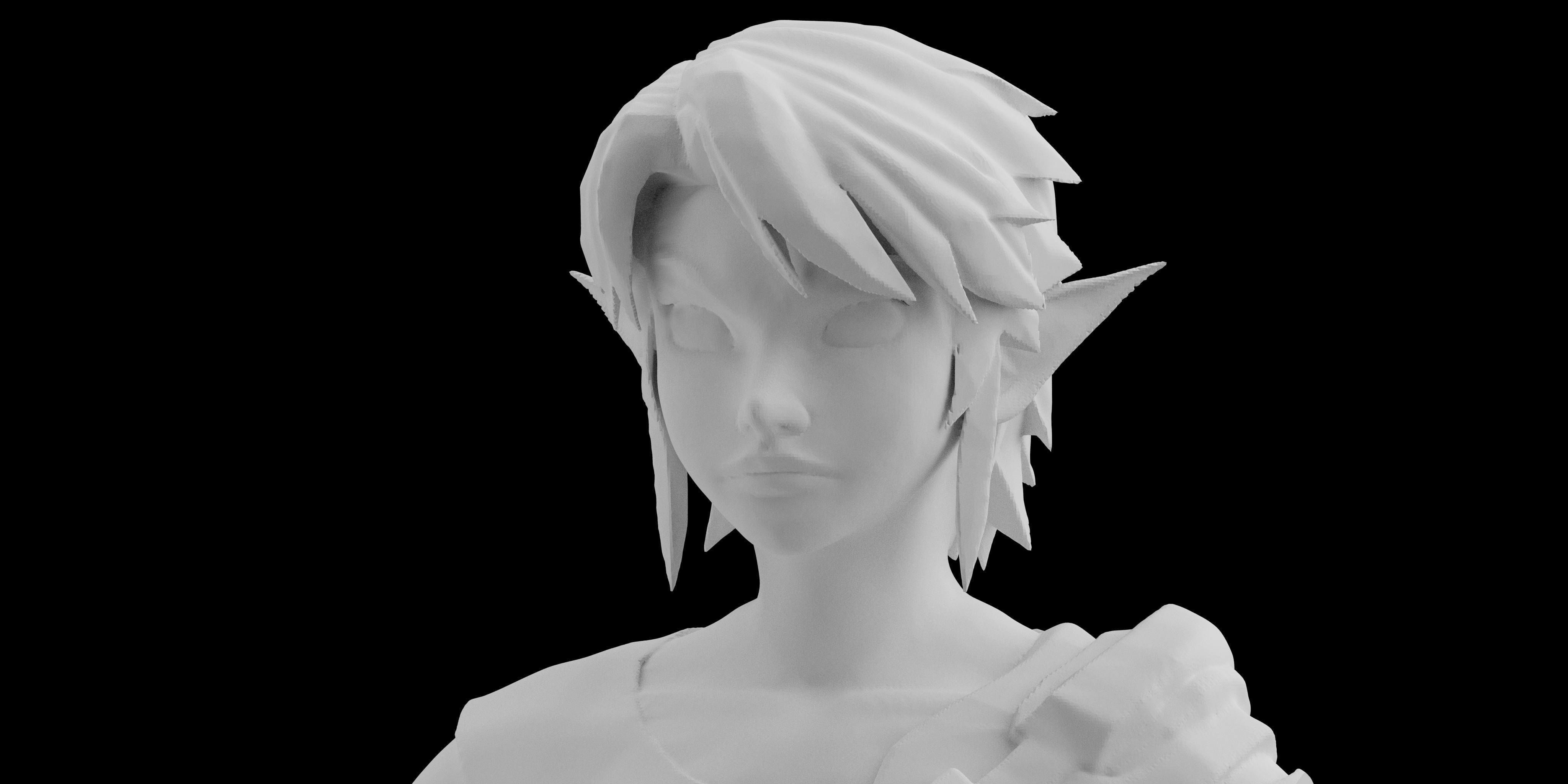 Zelda Farmer Link Twilight Princess Statue Figure 3D print model 3D print model_2