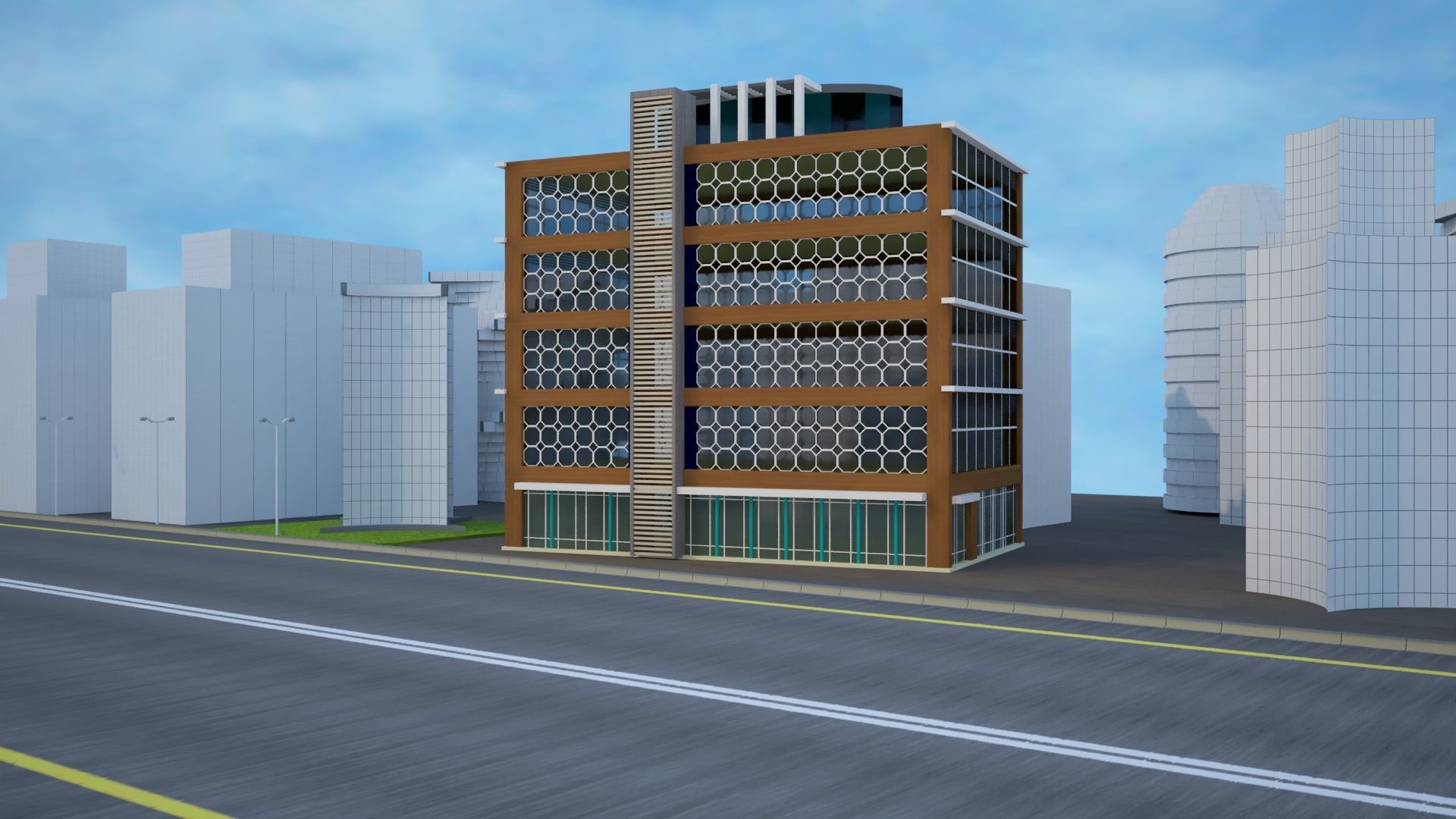 Business Center 3D model_9