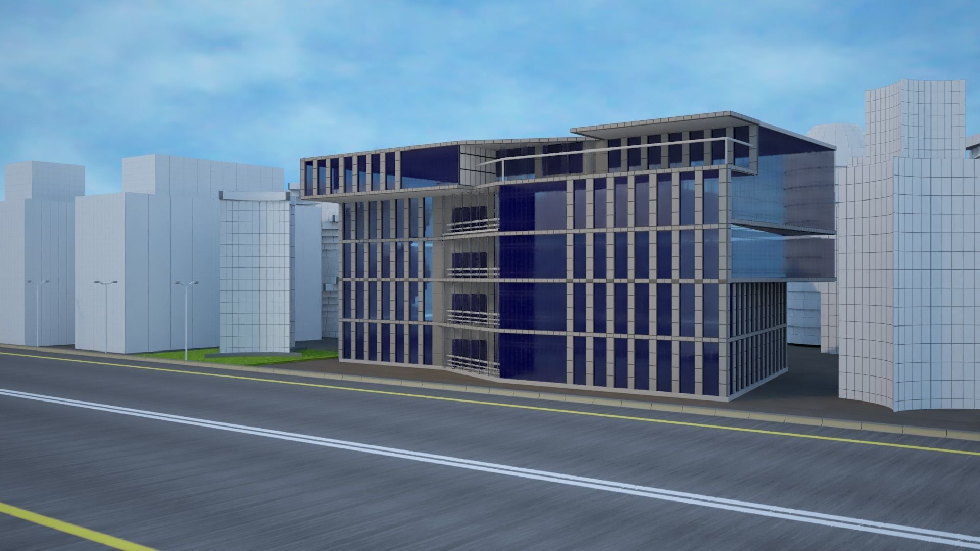 Business Center 3D model_7