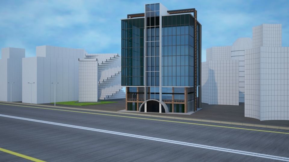 Business Center 3D model_2