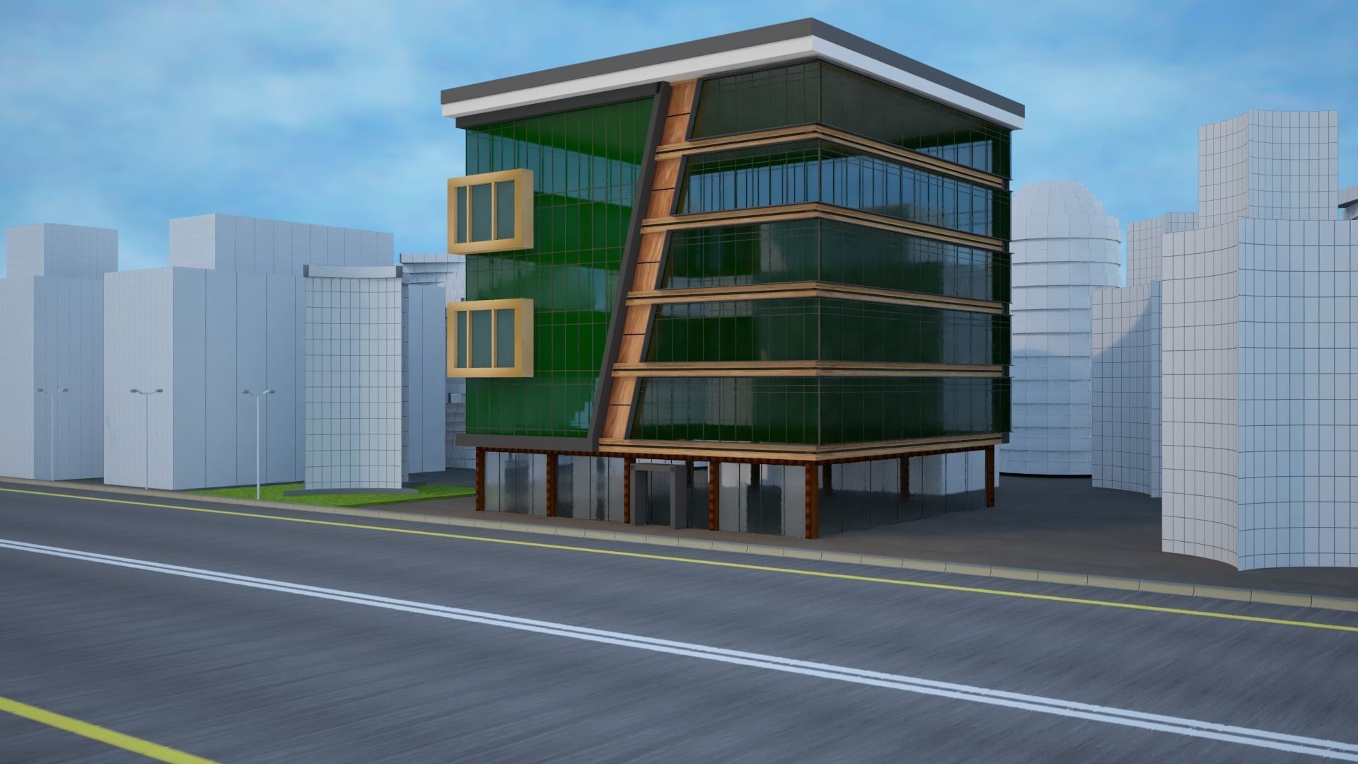 Business Center 3D model_22