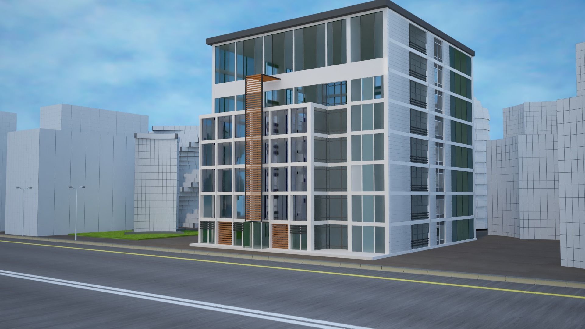 Business Center 3D model_16