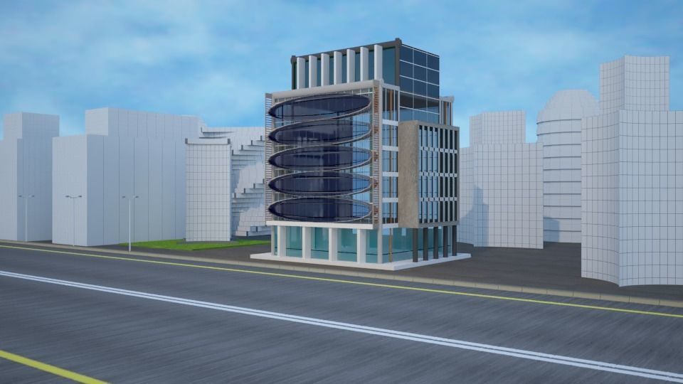 Business Center 3D model_5