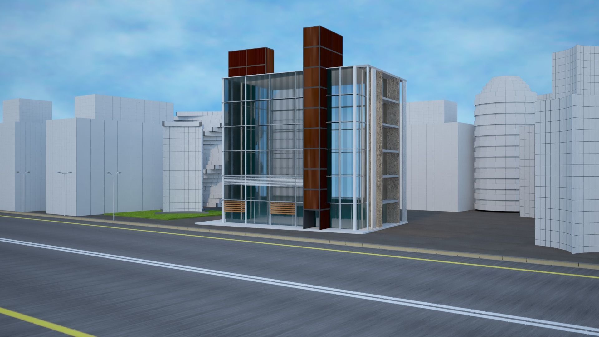 Business Center 3D model_19