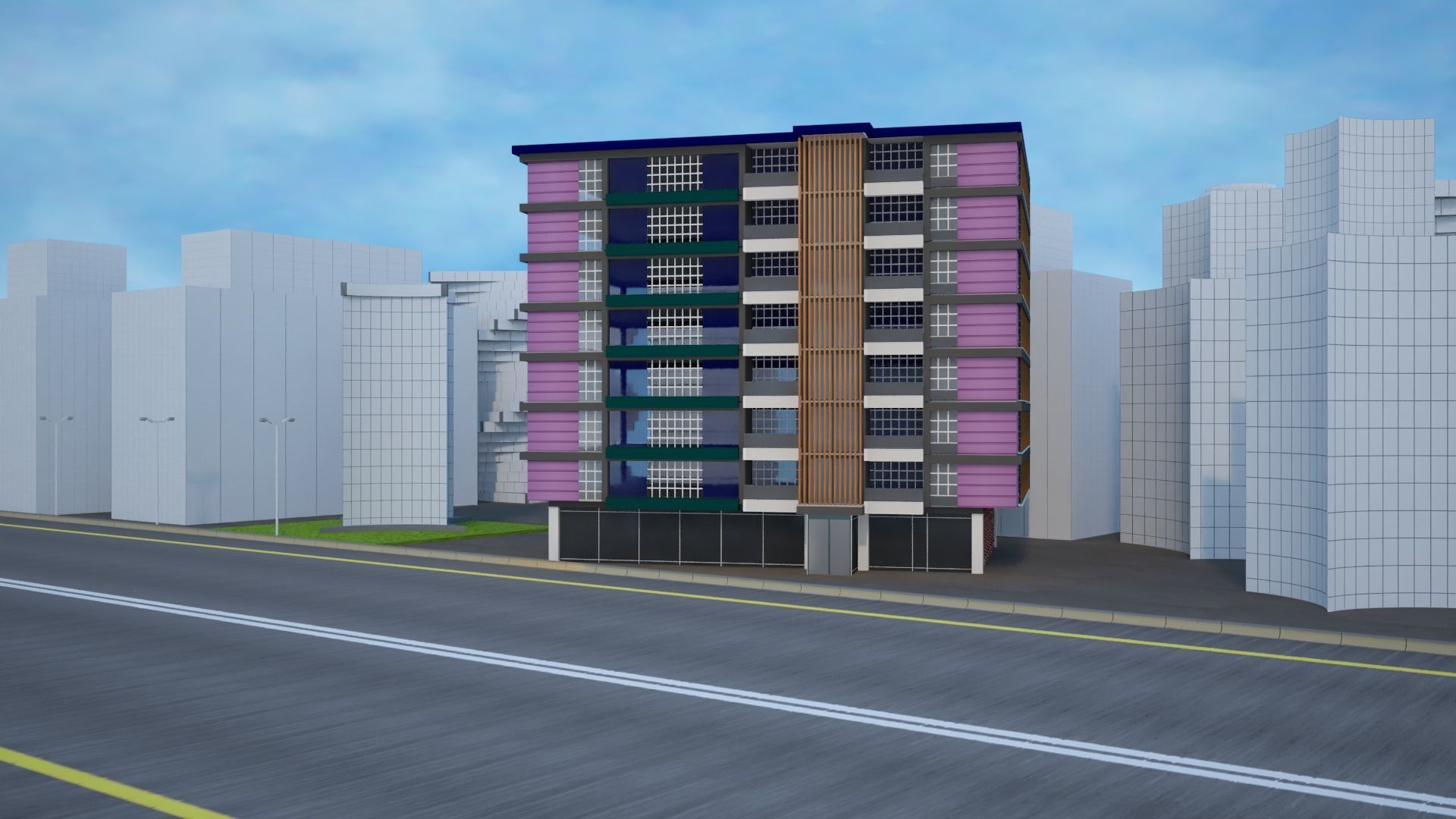 Business Center 3D model_1