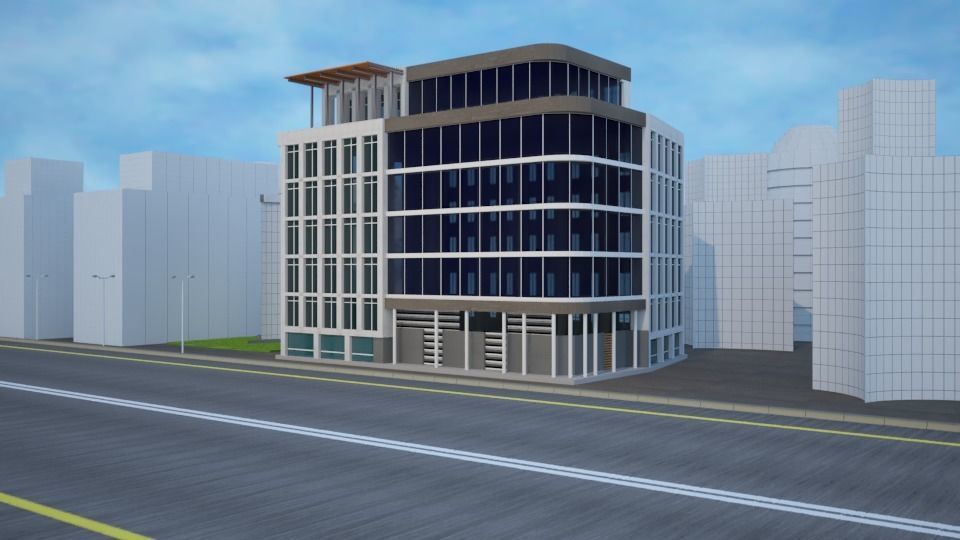 Business Center 3D model_4