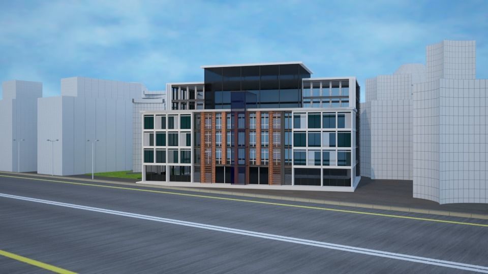 Business Center 3D model_24