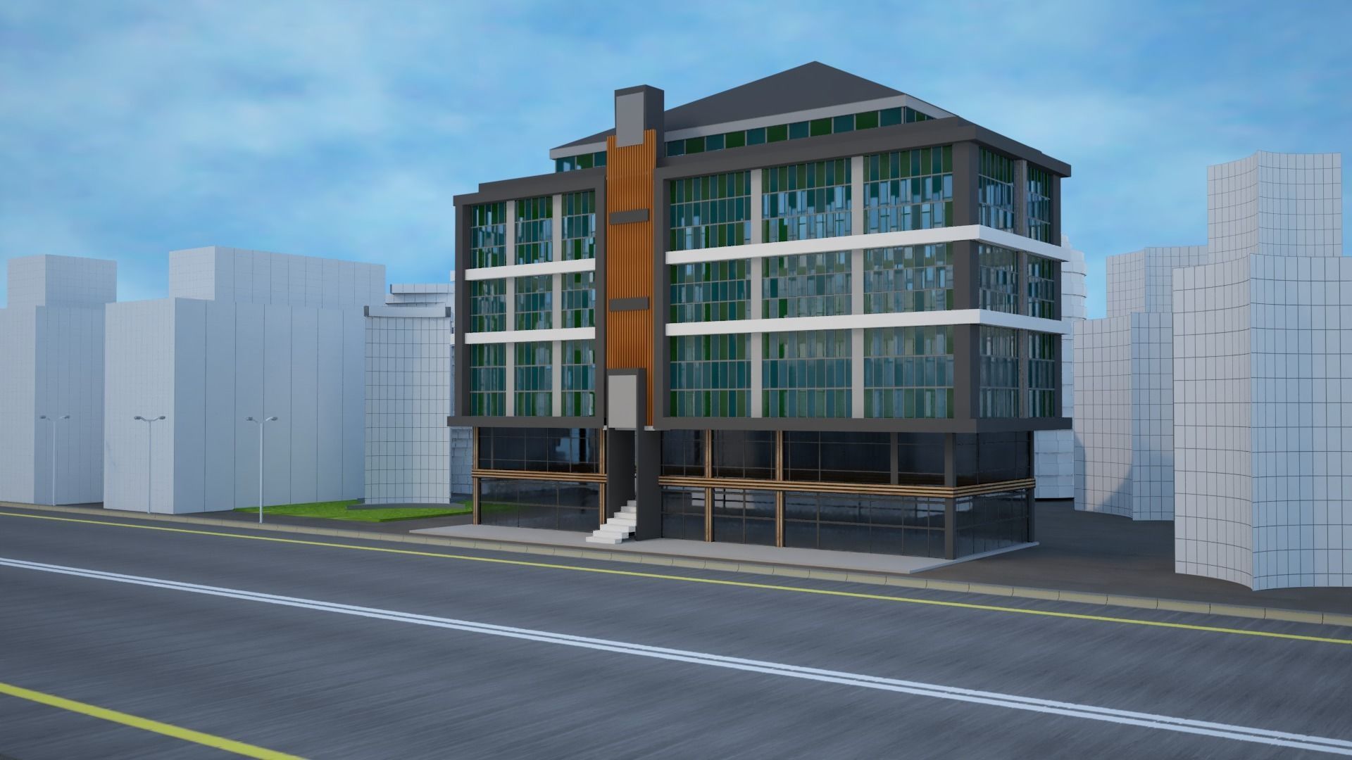 Business Center 3D model_12
