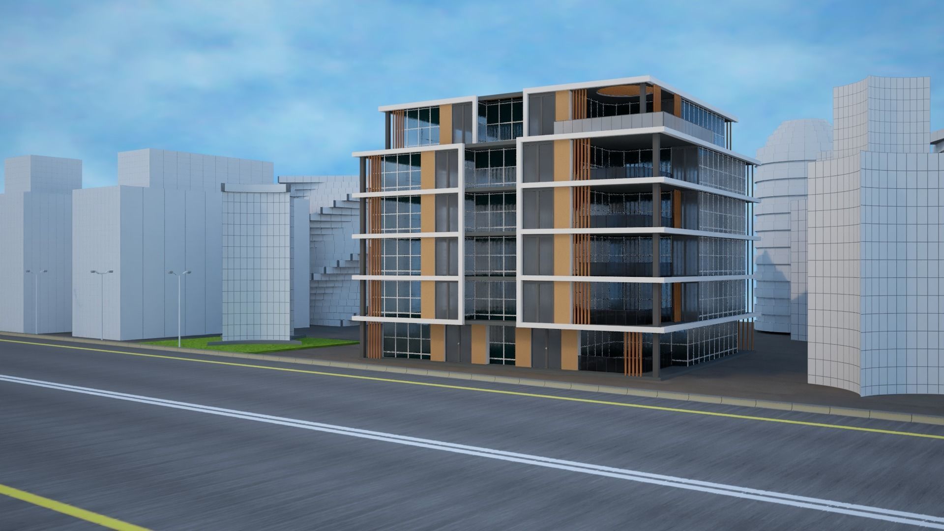 Business Center 3D model_8