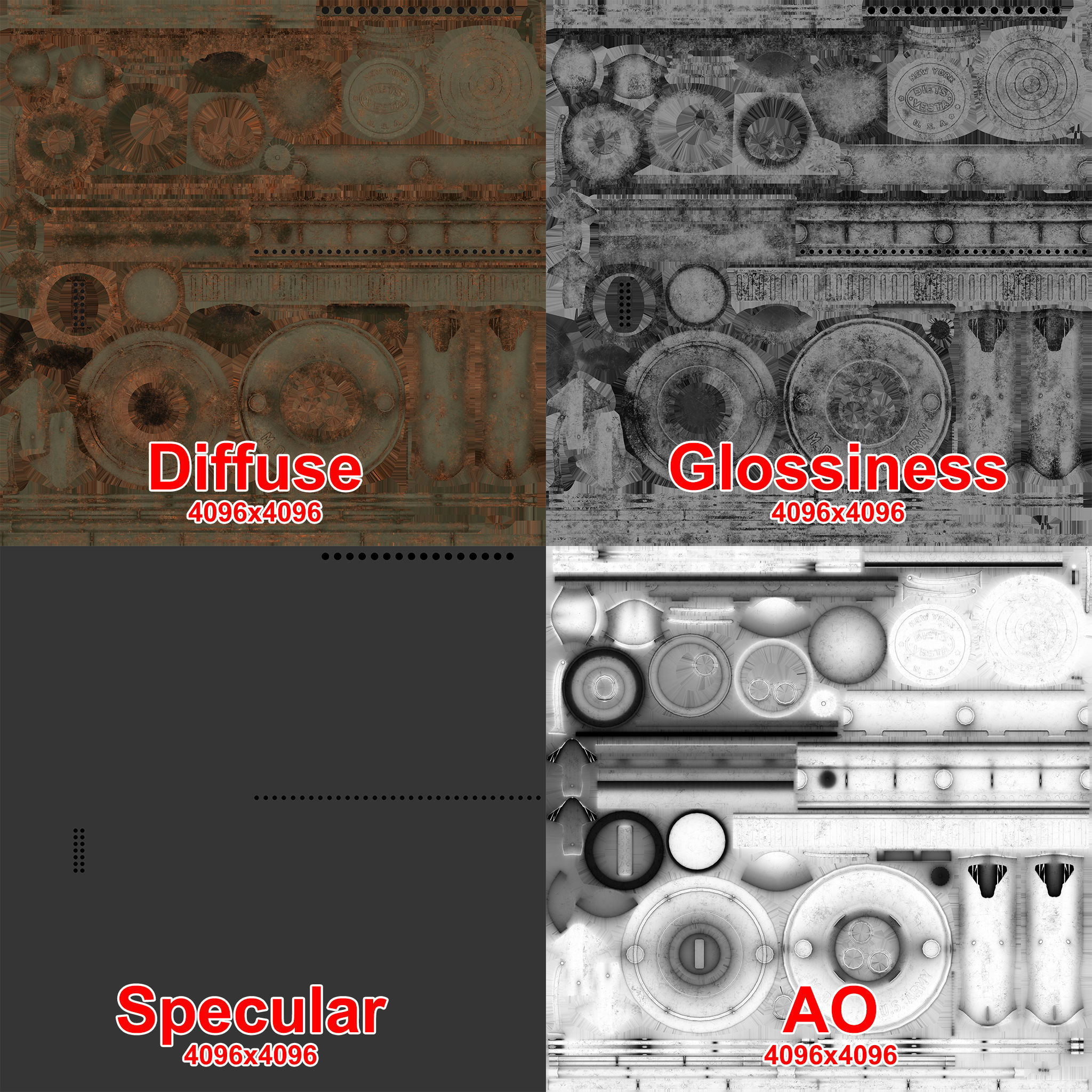 Old Kerosene Lantern Low-poly 3D model_12