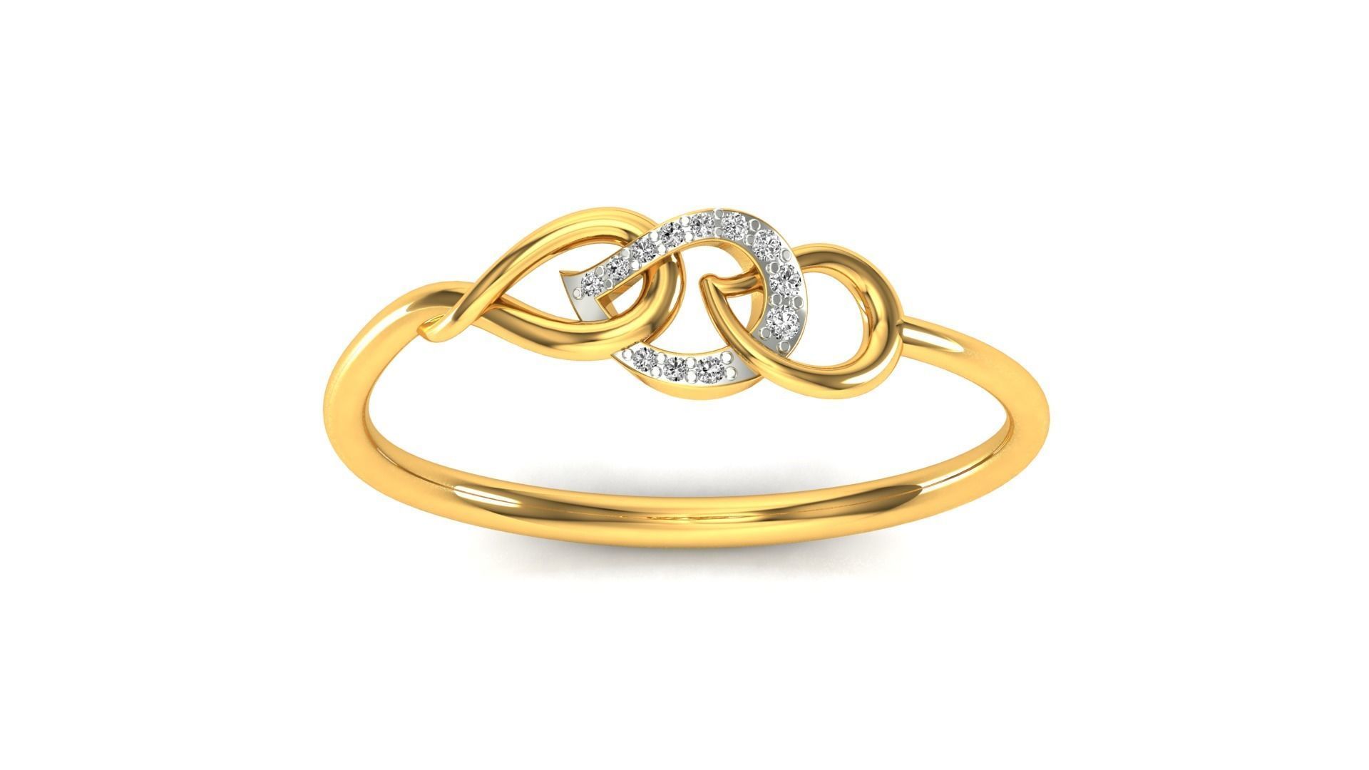 Ring-15 diamond ring gold 3D print model_23