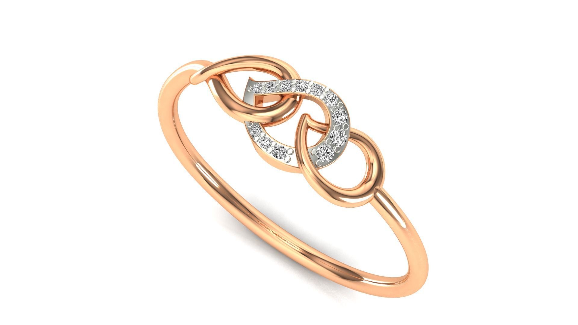 Ring-15 diamond ring gold 3D print model_2