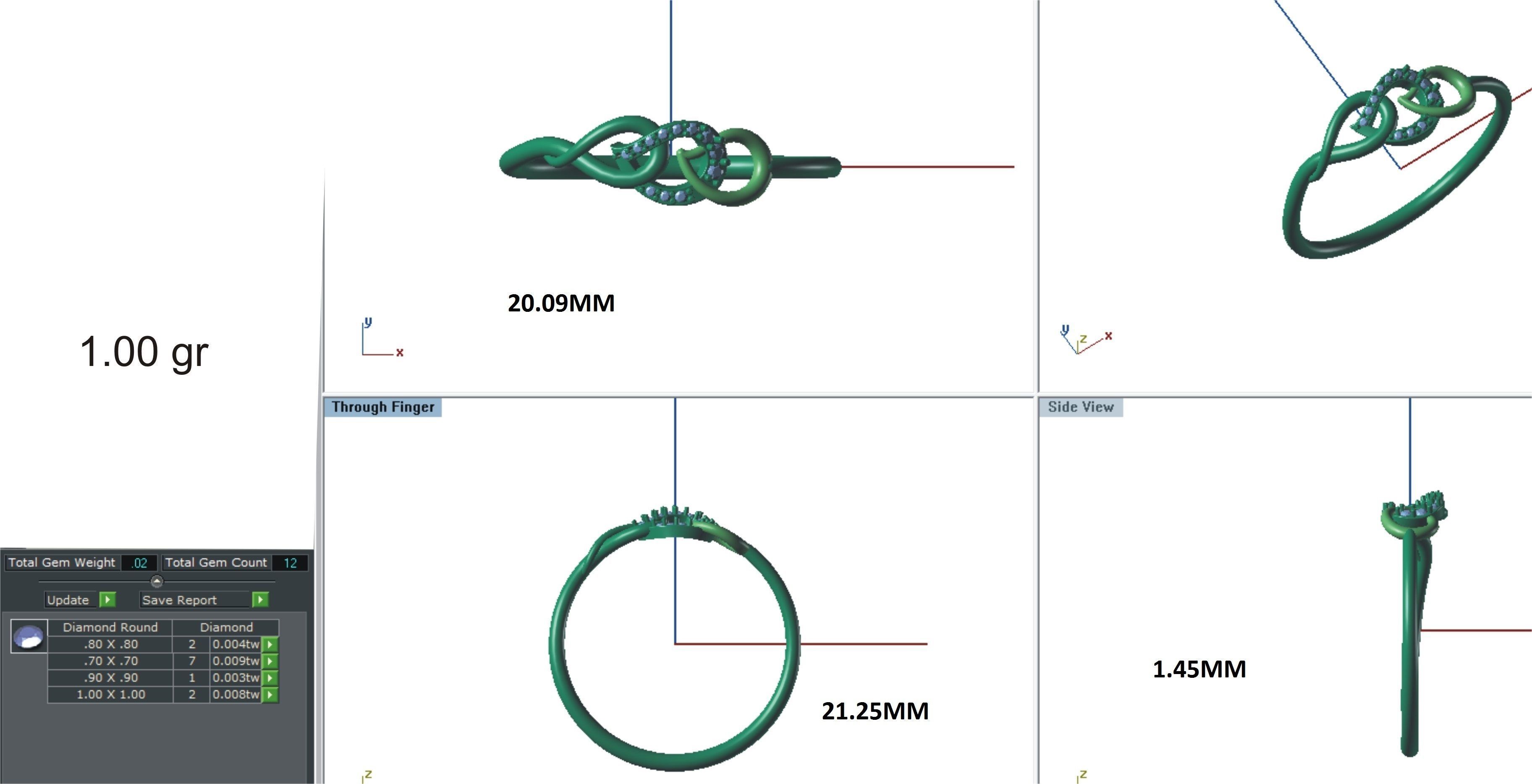 Ring-15 diamond ring gold 3D print model_24
