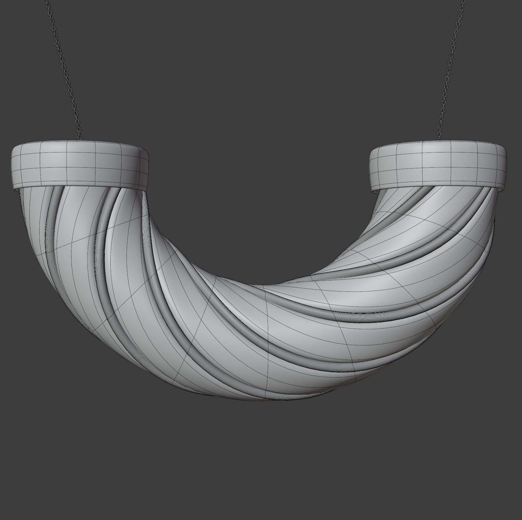 Twisted Necklace 3D model_3