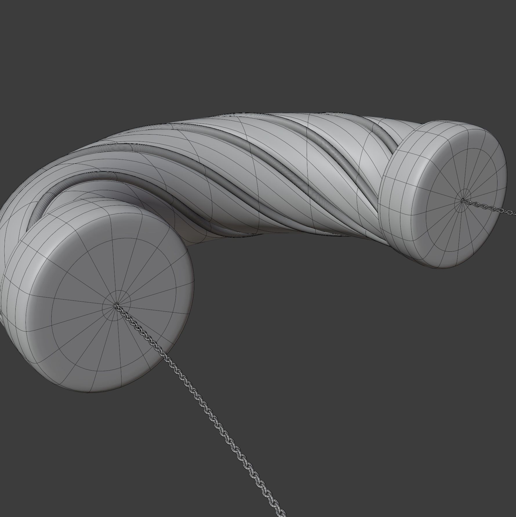 Twisted Necklace 3D model_7