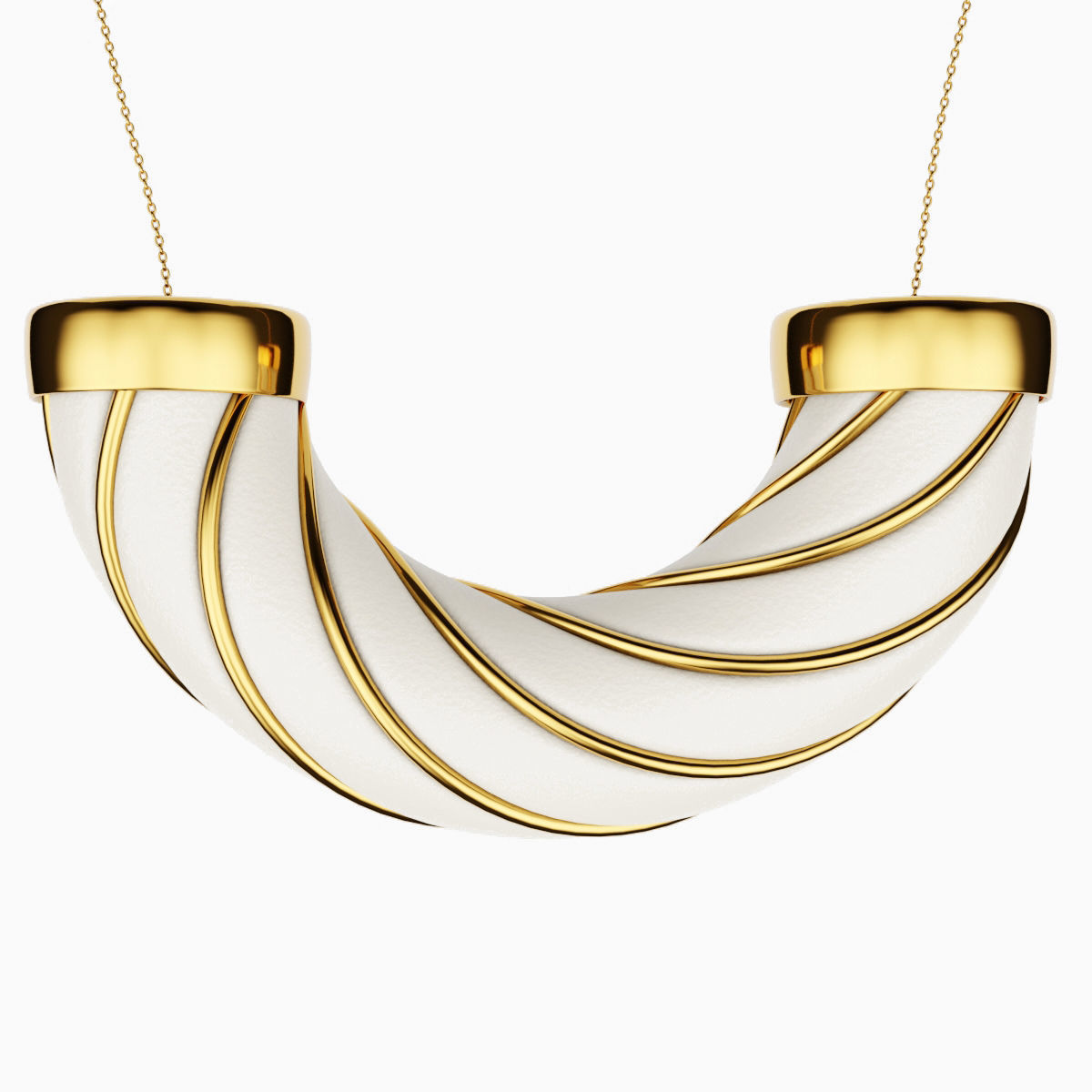 Twisted Necklace 3D model_2