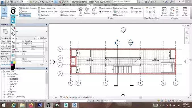 azuma residence tadao ando revit 2017