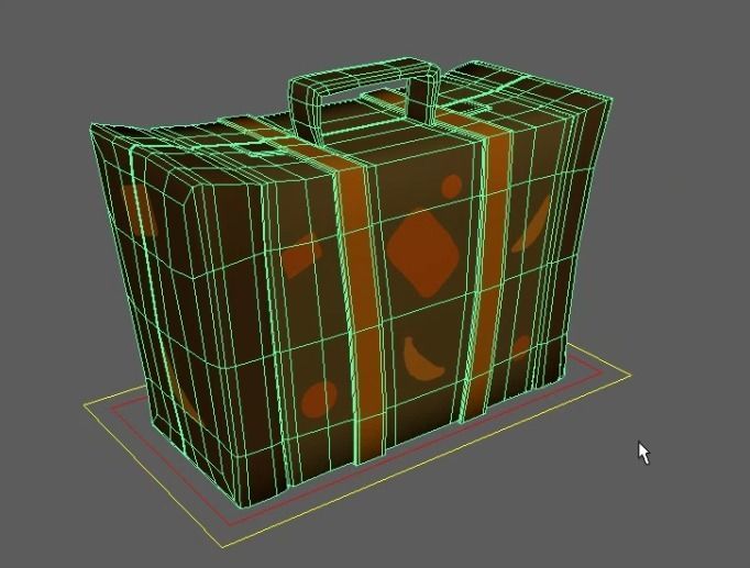 Suitcase 3D model_2