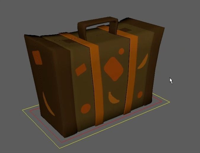 Suitcase 3D model_1