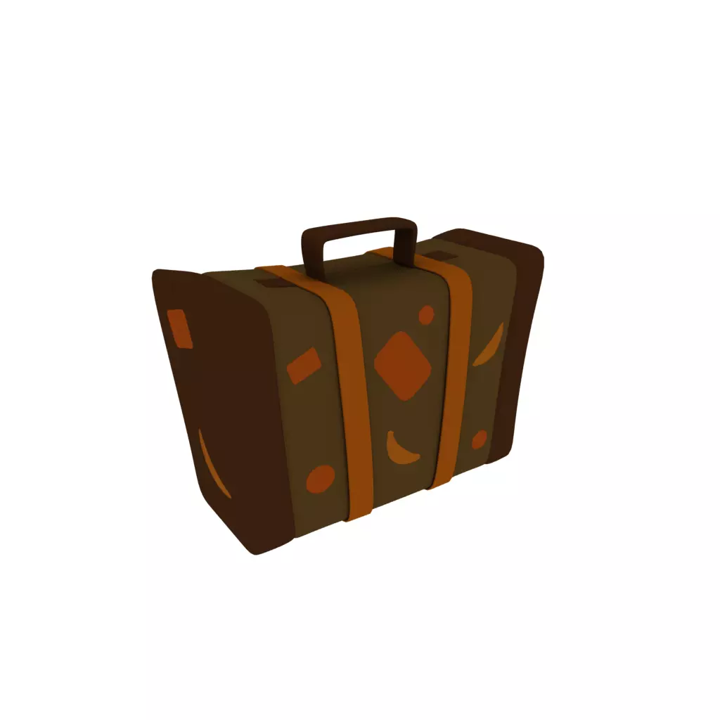 Suitcase 3D model_0
