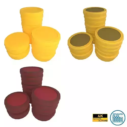 Pile of gold Coins v2 Pack 01