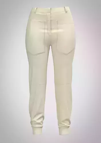  Myriam cotton-blend twill tapered pants