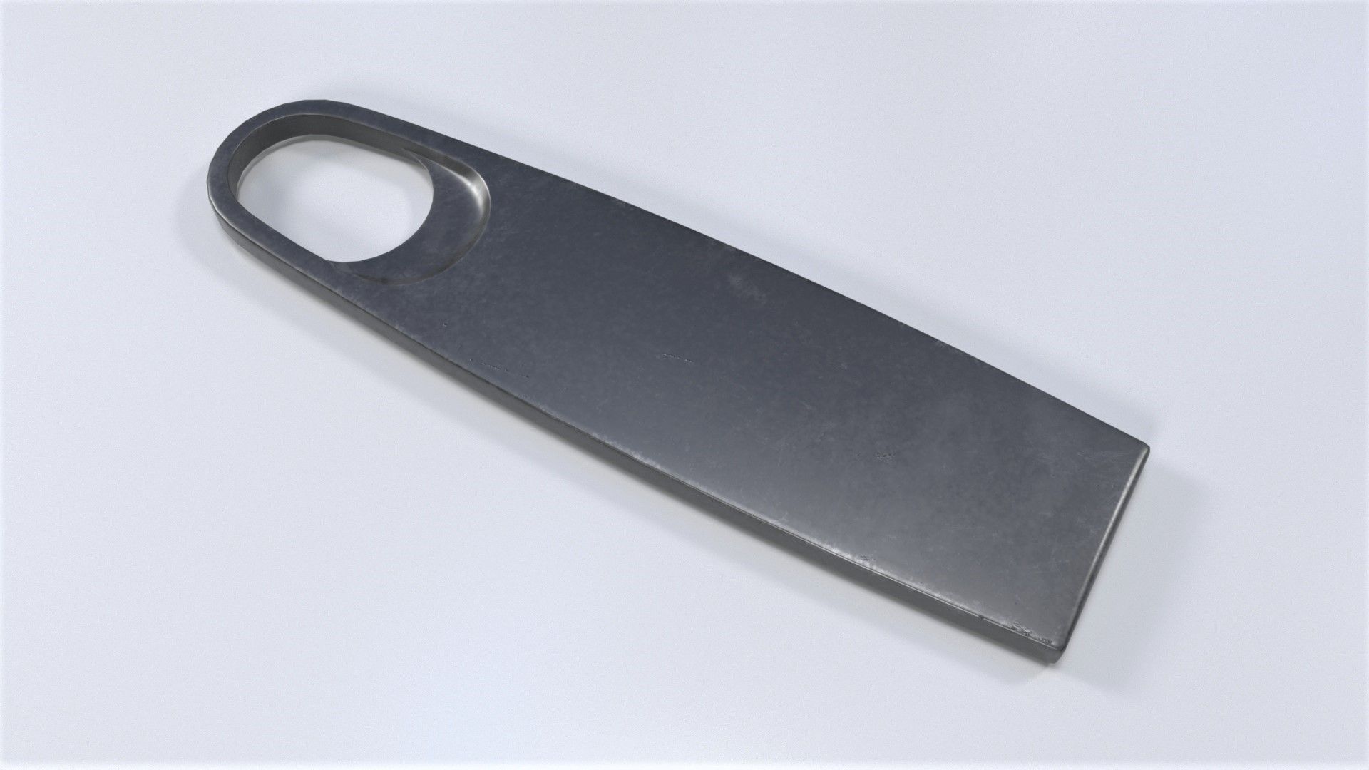 Zipper Puller with Slider  001 Low-poly 3D model_12