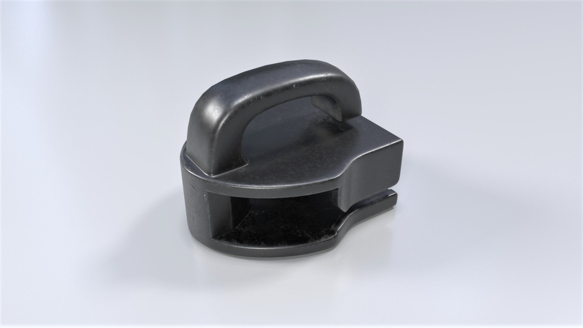 Zipper Puller with Slider  001 Low-poly 3D model_6