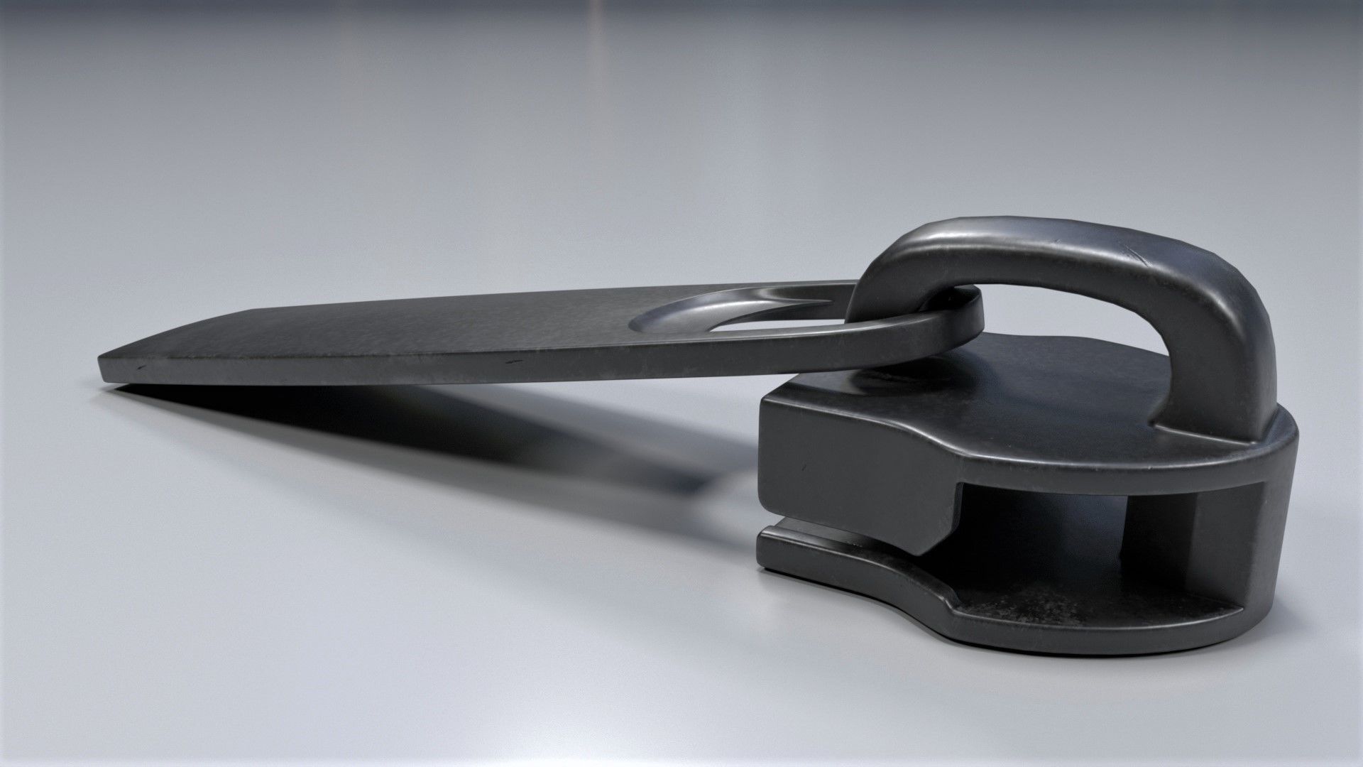 Zipper Puller with Slider  001 Low-poly 3D model_2