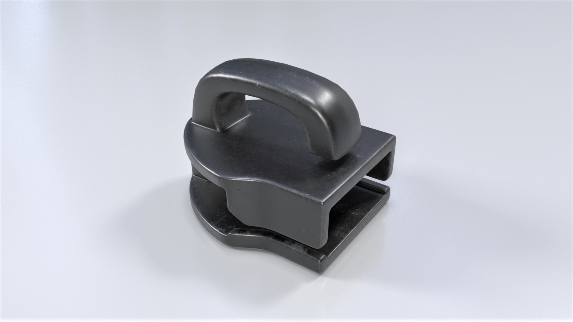 Zipper Puller with Slider  001 Low-poly 3D model_7