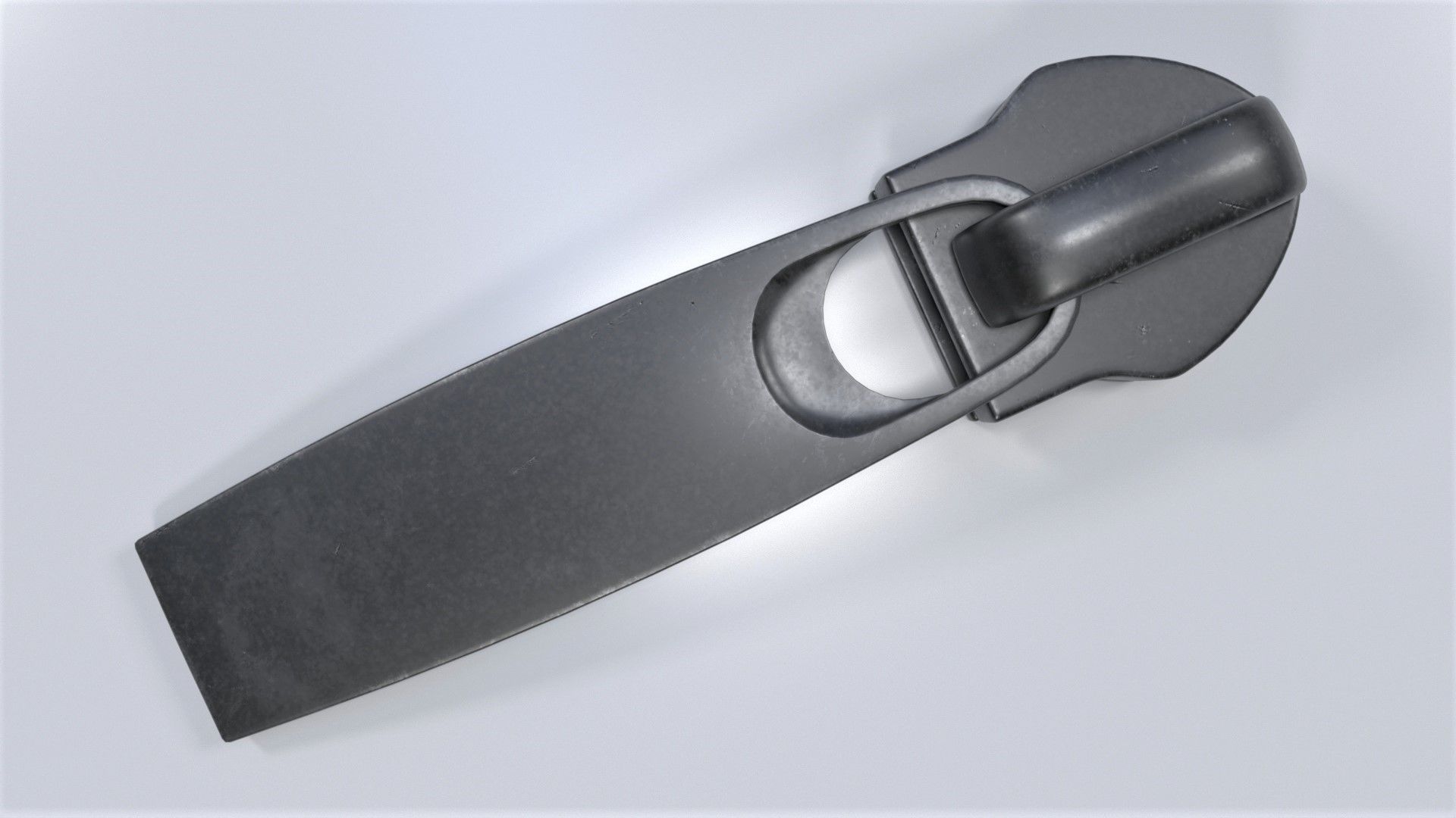 Zipper Puller with Slider  001 Low-poly 3D model_3