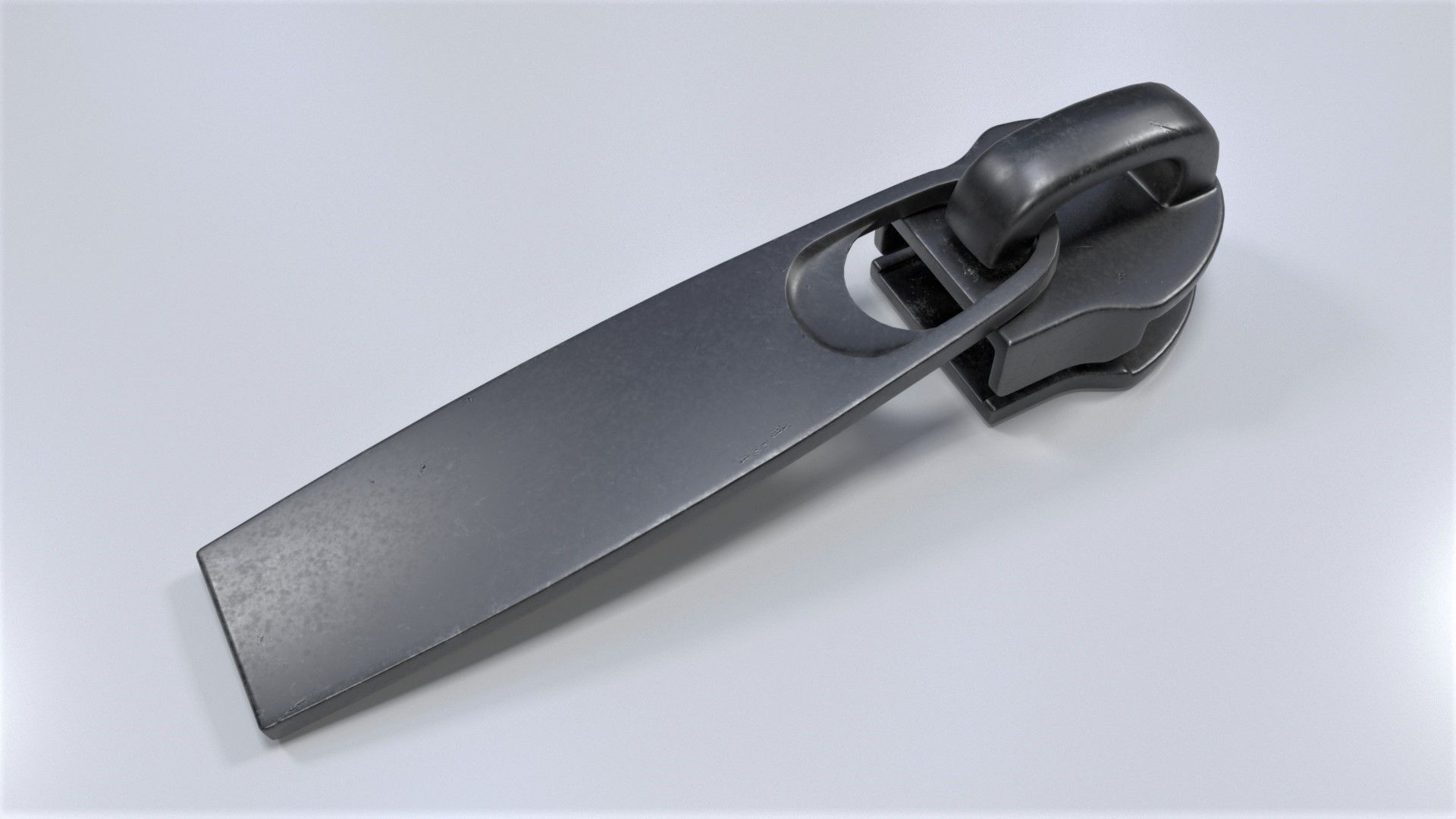 Zipper Puller with Slider  001 Low-poly 3D model_1