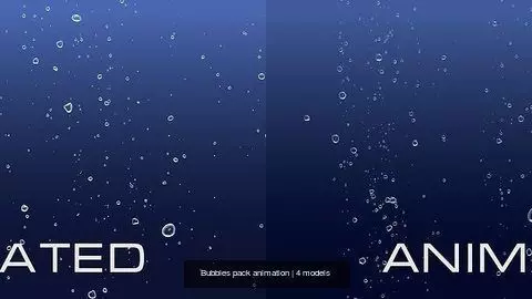 Bubbles pack animation 3D Model Collection_6