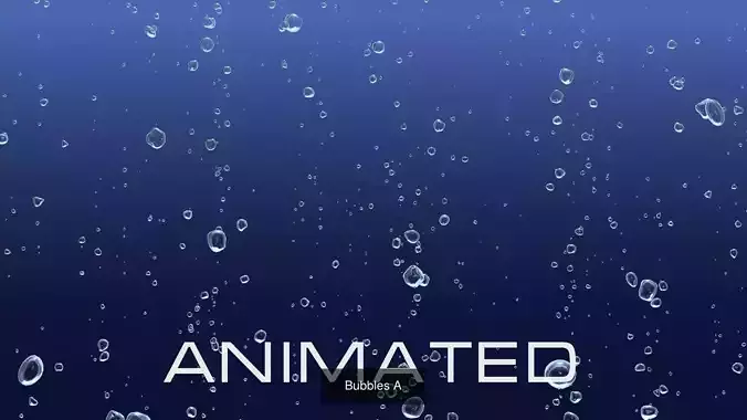 Bubbles pack animation 3D Model Collection
