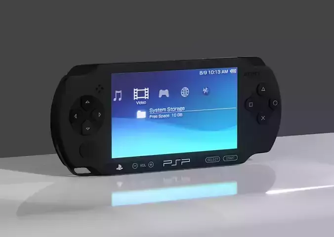 Sony - PSP STREET - Playstation Portable - Model E1004 Low-poly 3D model