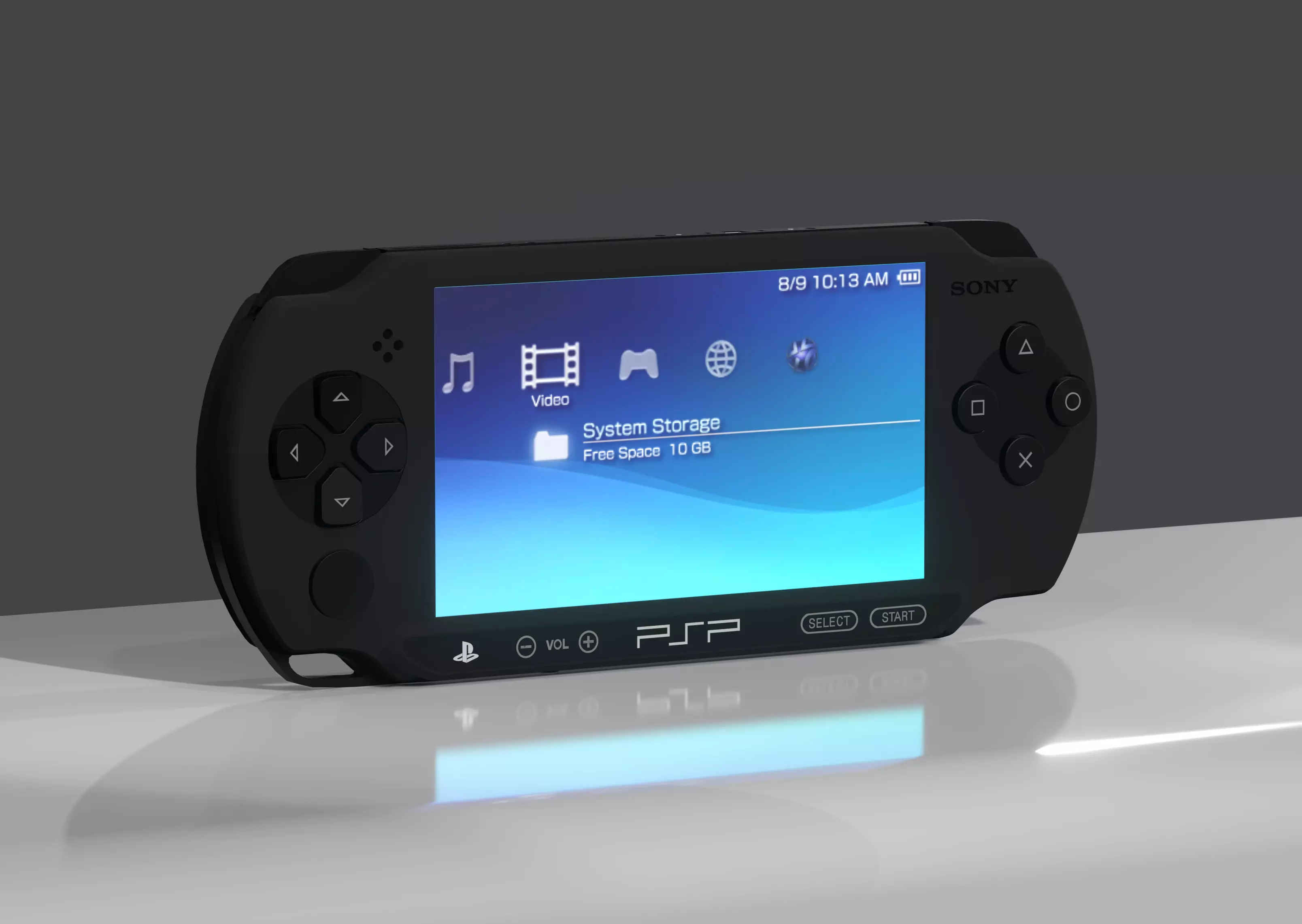 Sony - PSP STREET - Playstation Portable - Model E1004 Low-poly 3D model_0