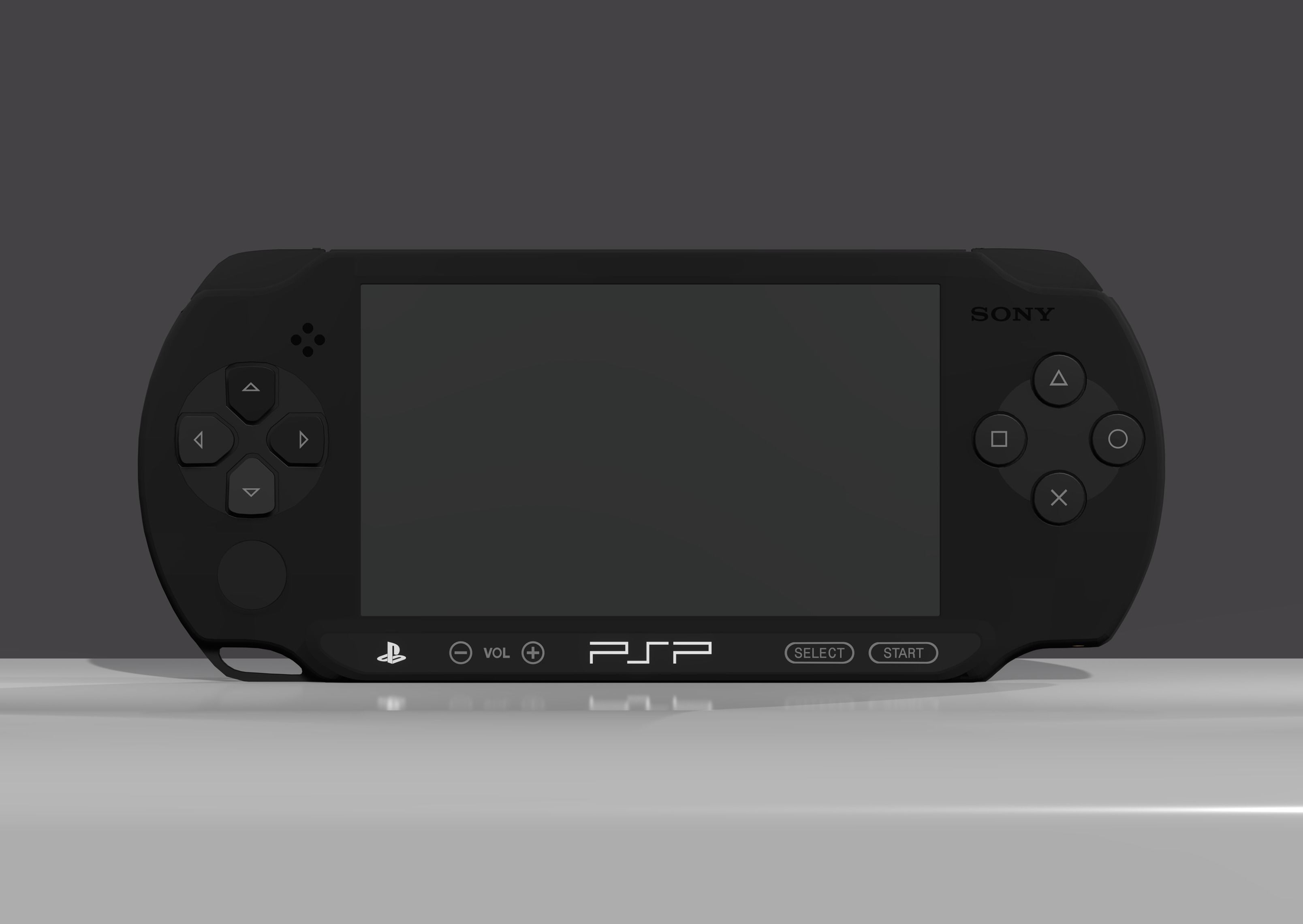 Sony - PSP STREET - Playstation Portable - Model E1004 Low-poly 3D model_4