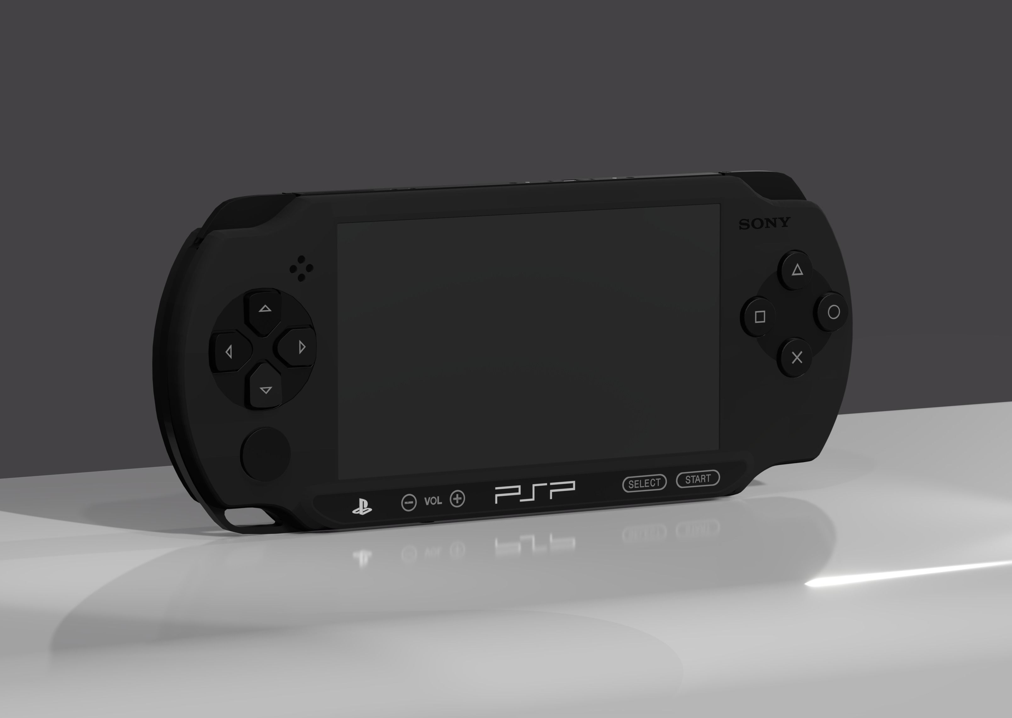 Sony - PSP STREET - Playstation Portable - Model E1004 Low-poly 3D model_1