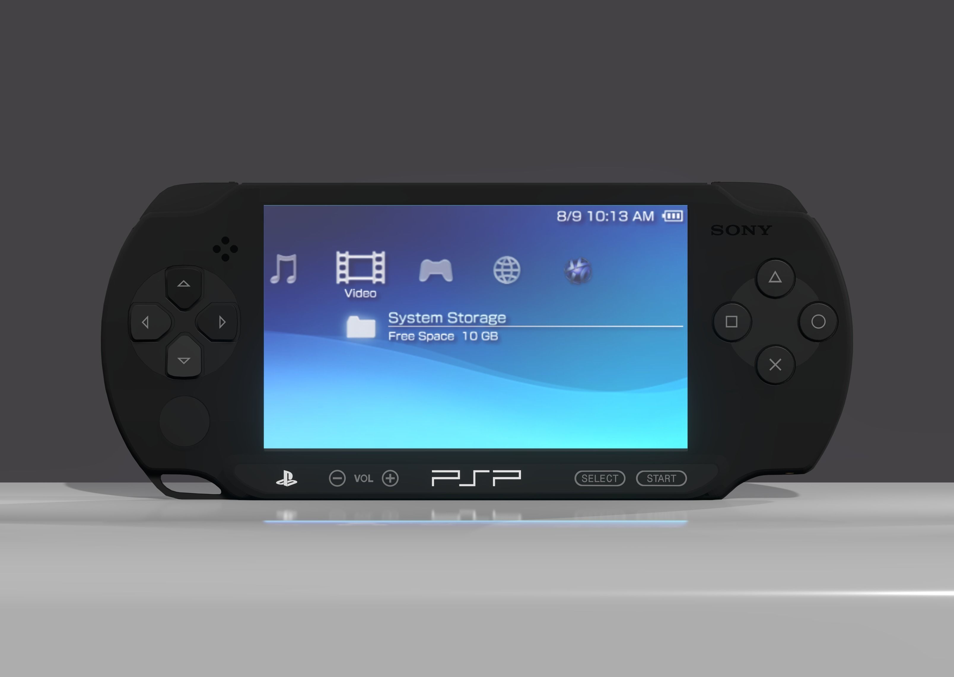 Sony - PSP STREET - Playstation Portable - Model E1004 Low-poly 3D model_3