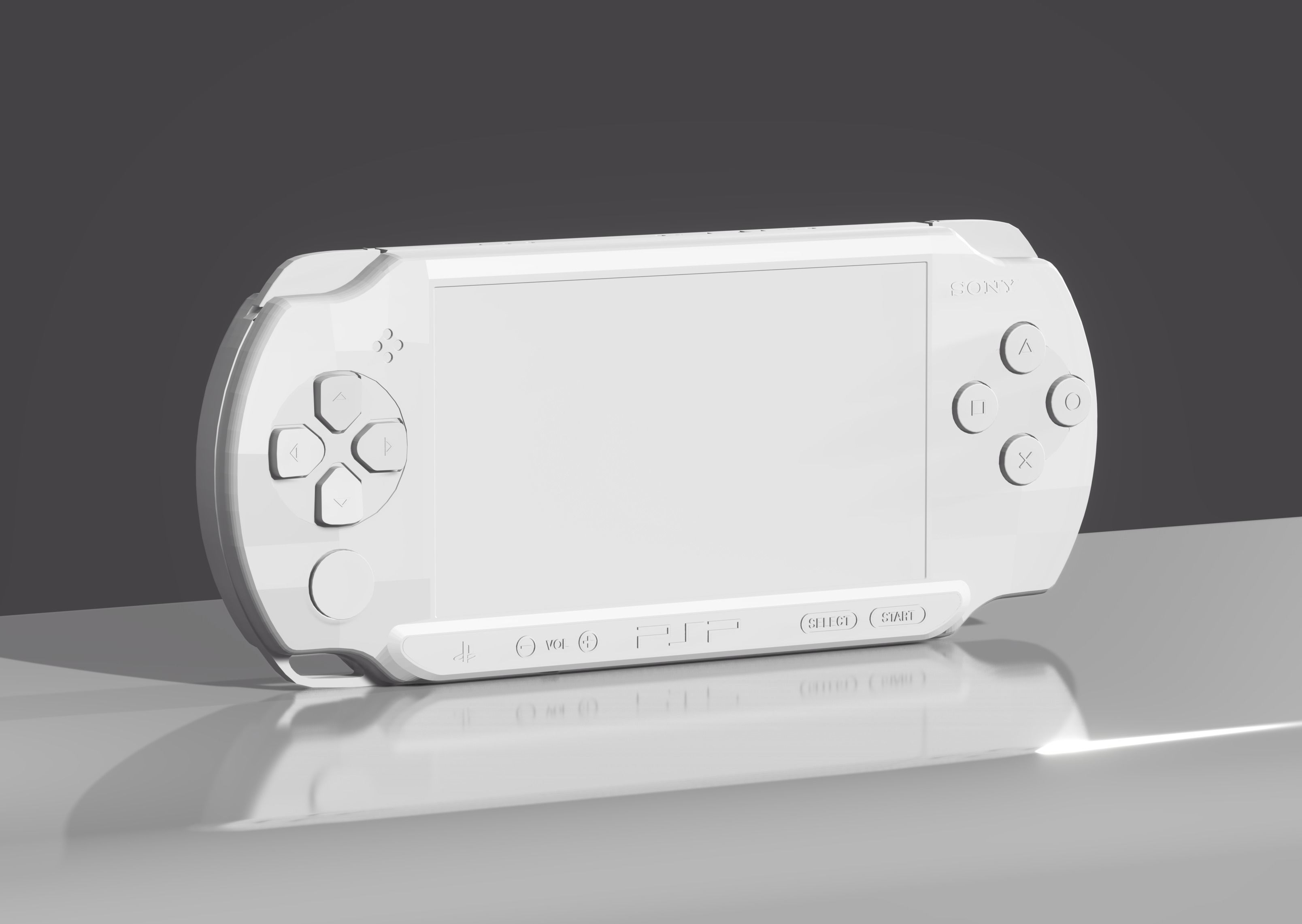 Sony - PSP STREET - Playstation Portable - Model E1004 Low-poly 3D model_8