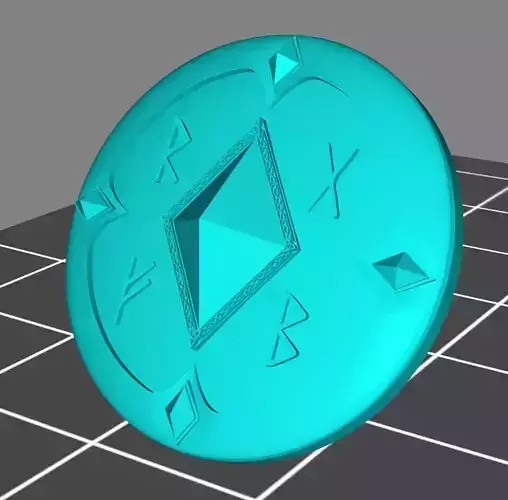 Wolf marine style viking storm shield with diamond 2