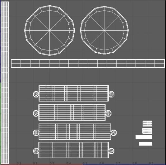 Tropical grill 3D model_3