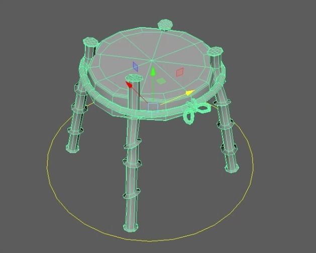 Tropical grill 3D model_2