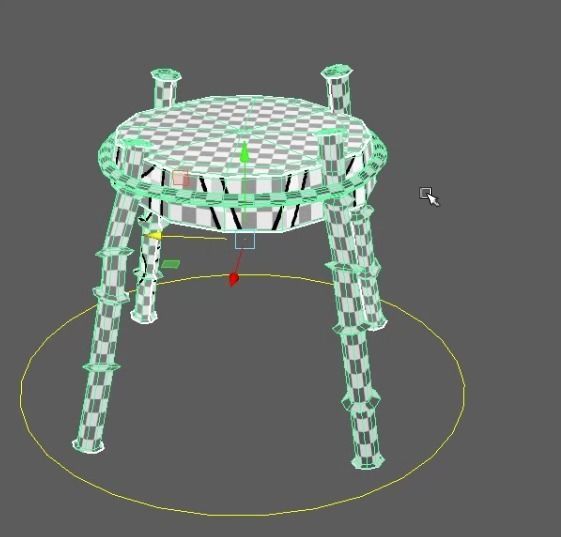 Tropical grill 3D model_4